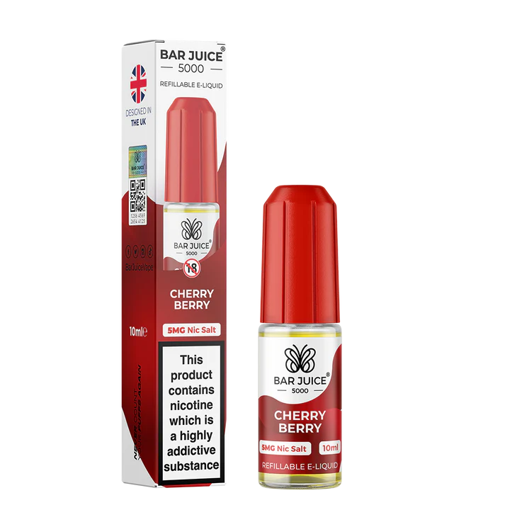 CHERRY BERRY 10ML E LIQUID NICOTINE SALT BY BAR JUICE 5000 - 5MG|10MG|20MG