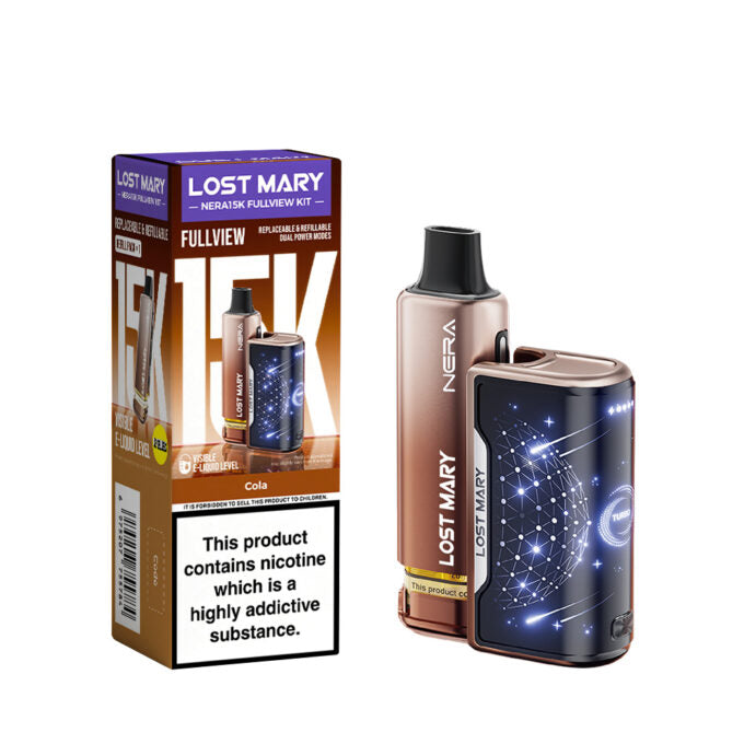 Lost Mary Nera Fullview 15K Prefilled Vape Kit 20mg (2%) - Cola