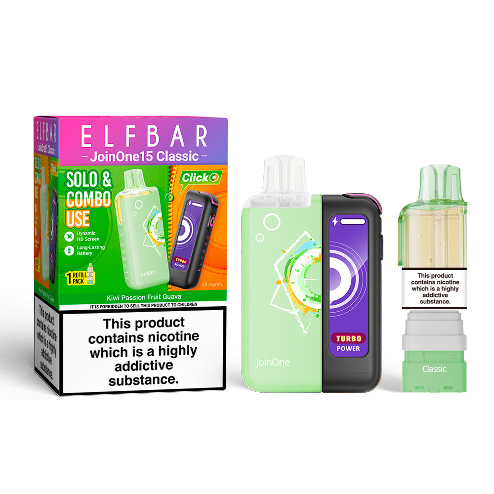 Elfbar Joinone 15 Classic Prefilled Kit - Kiwi Passionfruit Guava