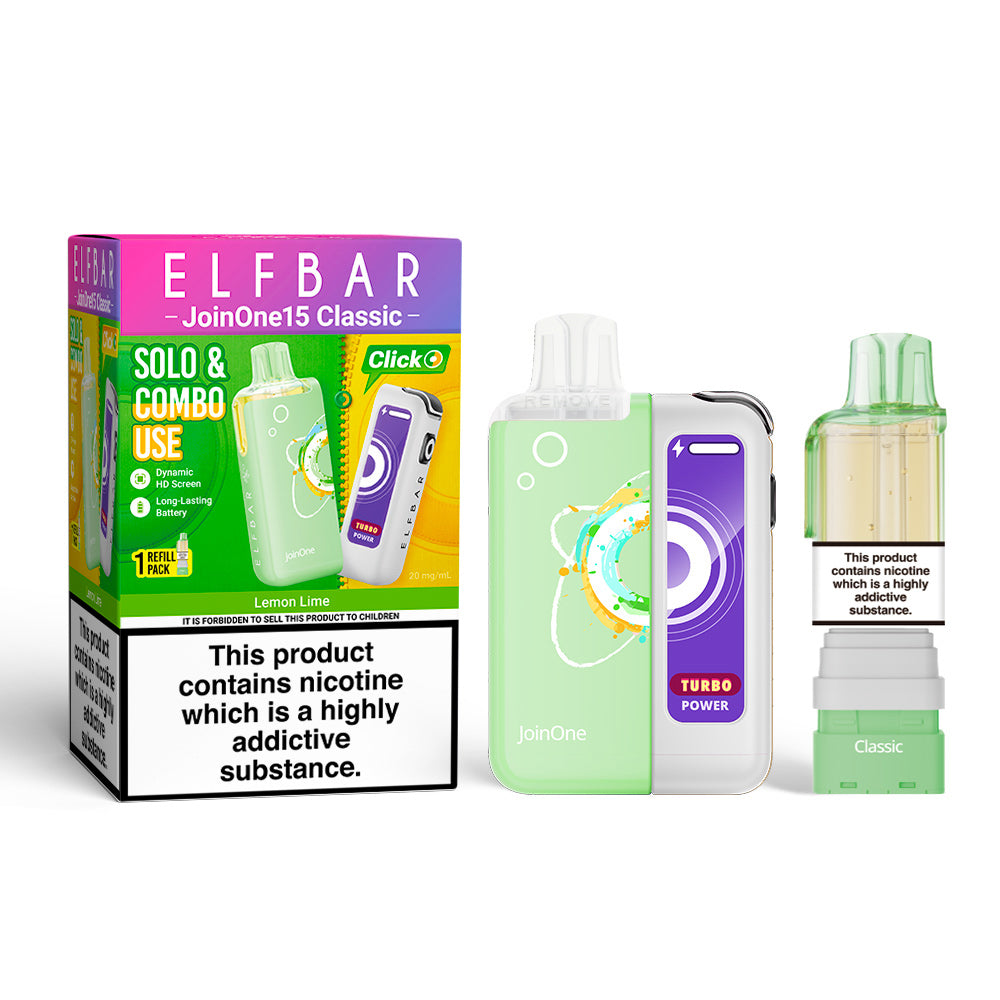 Elfbar Joinone 15 Classic Prefilled Kit - Lemon Lime