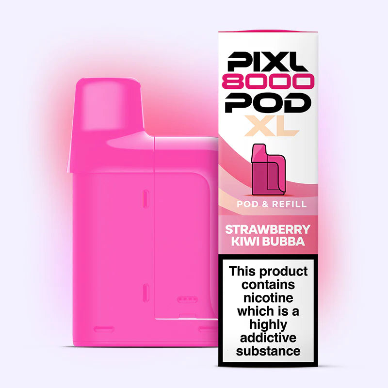 PIXL 8000 STRAWBERRY KIWI BUBBA VAPE POD - 20mg