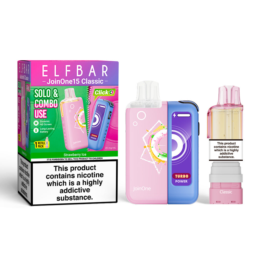 Elfbar Joinone 15 Classic Prefilled Kit - Strawberry Ice