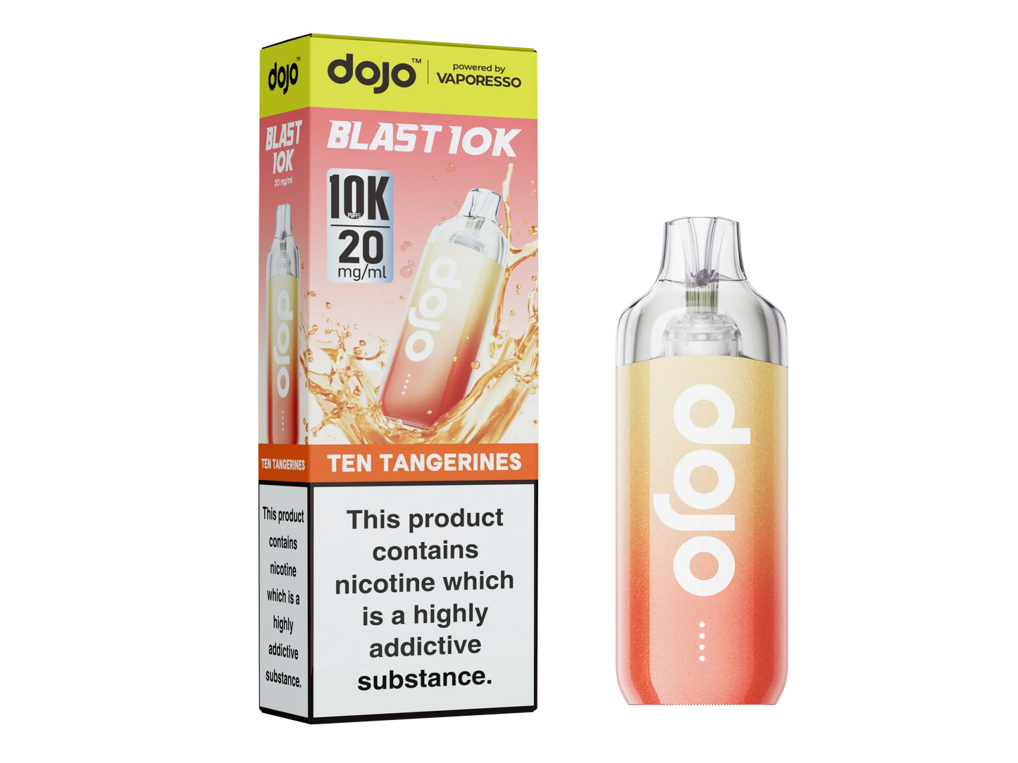Ten Tangerines - Vaporesso Dojo Blast 10K Prefilled Pod Kit