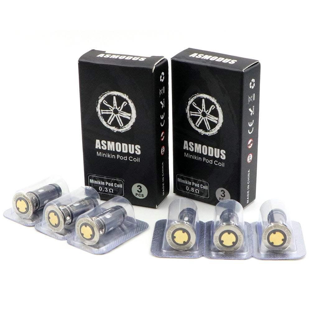 ASMODUS MINIKIN POD REPLACEMENT COILS - PACK OF 3 - Vapeslough