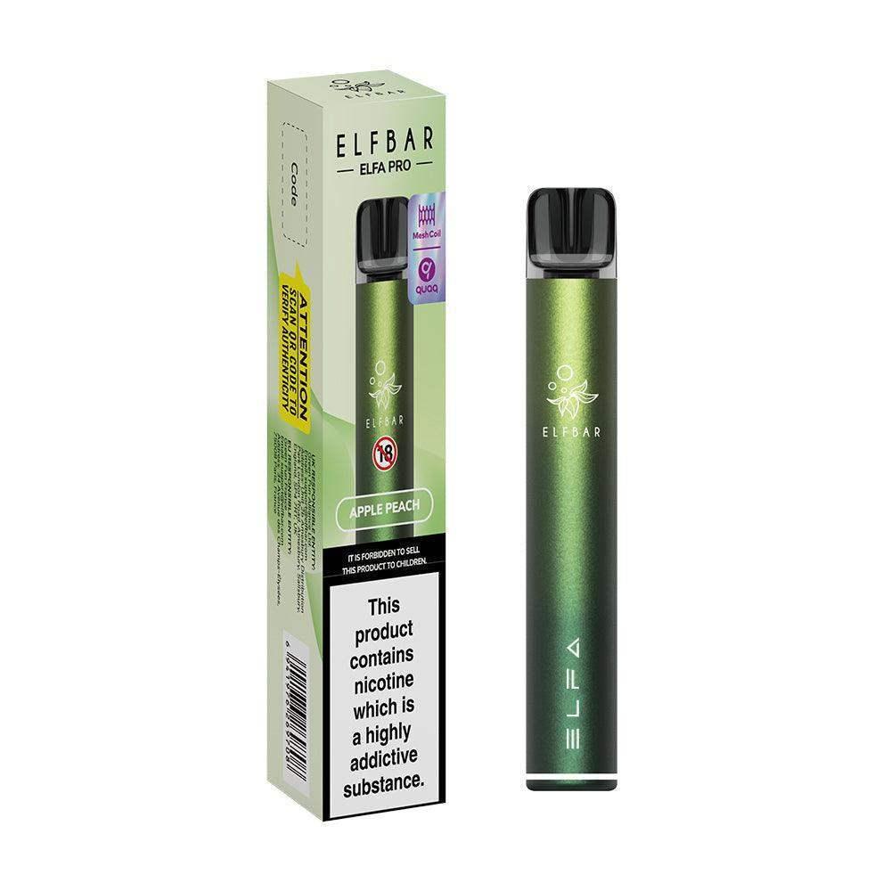 AURORA GREEN (APPLE PEACH) ELF BAR ELFA PRO KIT - Vapeslough