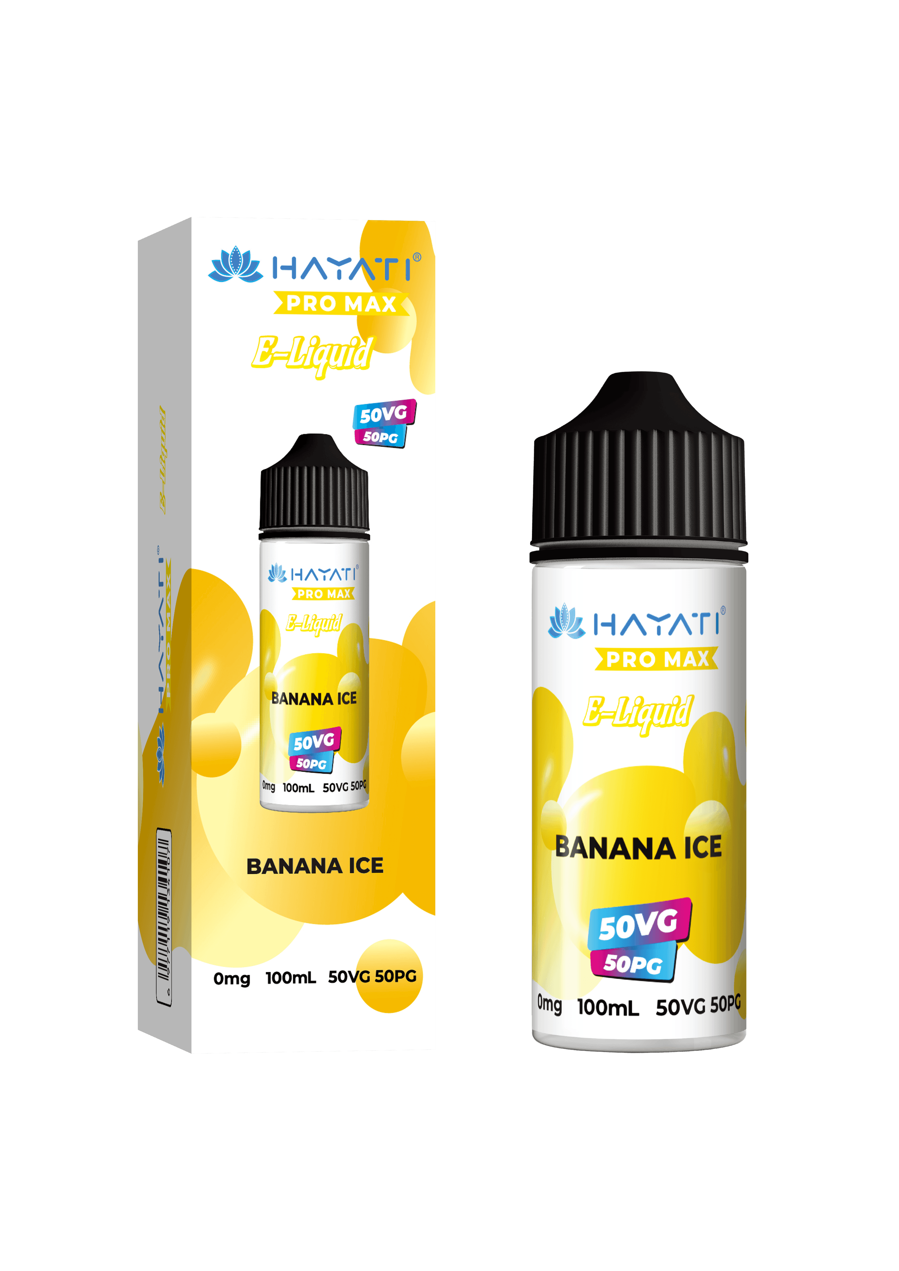 BANANA ICE - HAYATI PRO MAX 100ML SHORT FILL - 50/50PG/VG E-LIQUID Vapeslough BANANA ICE - HAYATI PRO MAX 100ML SHORT FILL - 50/50PG/VG E-LIQUID Vapeslough