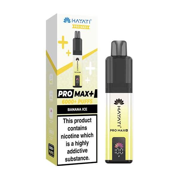 BANANA ICE - HAYATI PRO MAX+ DISPOSABLE VAPE - 20MG(2%) - Vapeslough