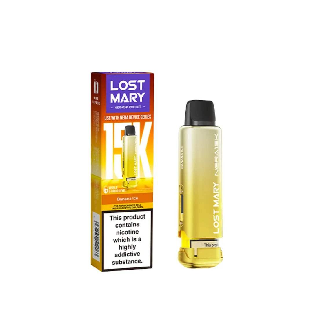 BANANA ICE - LOST MARY NERA 15K REPLACEMENT PREFILLED POD - Vapeslough