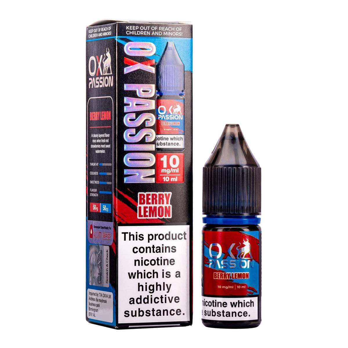 BERRY LEMON 10ML NIC SALT BY OXVA OX PASSION 10MG(1%) | 20MG(2%) - Vapeslough