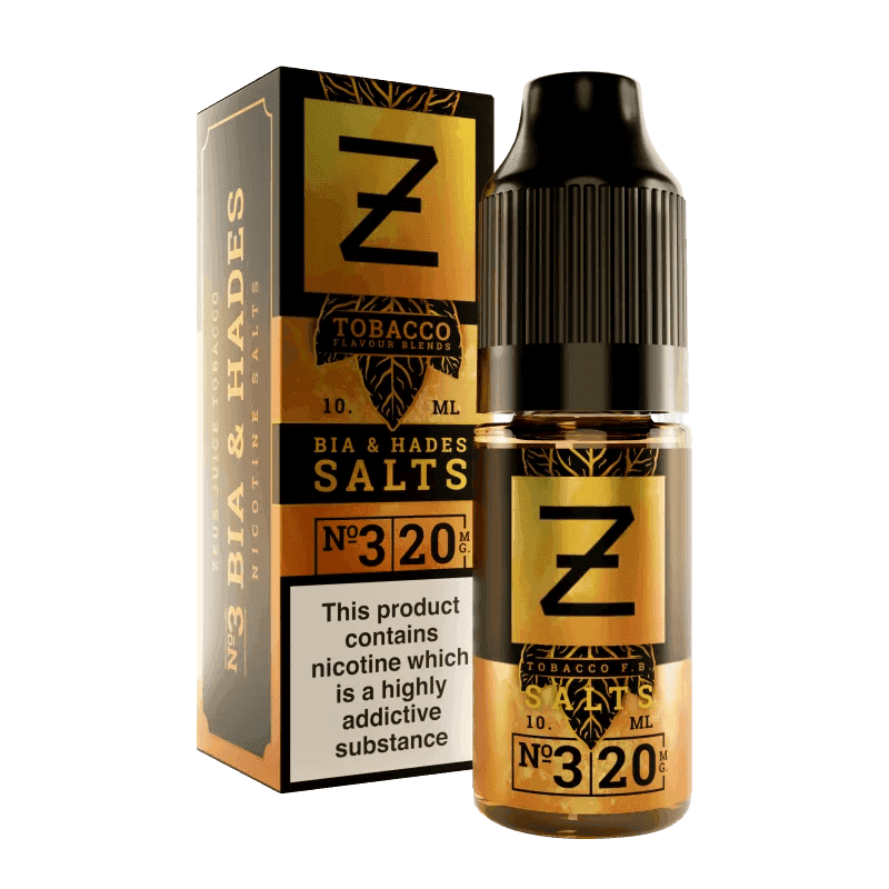 BIA & HADES TOBACCO 10ML SALT – ZEUS JUICE - Vapeslough