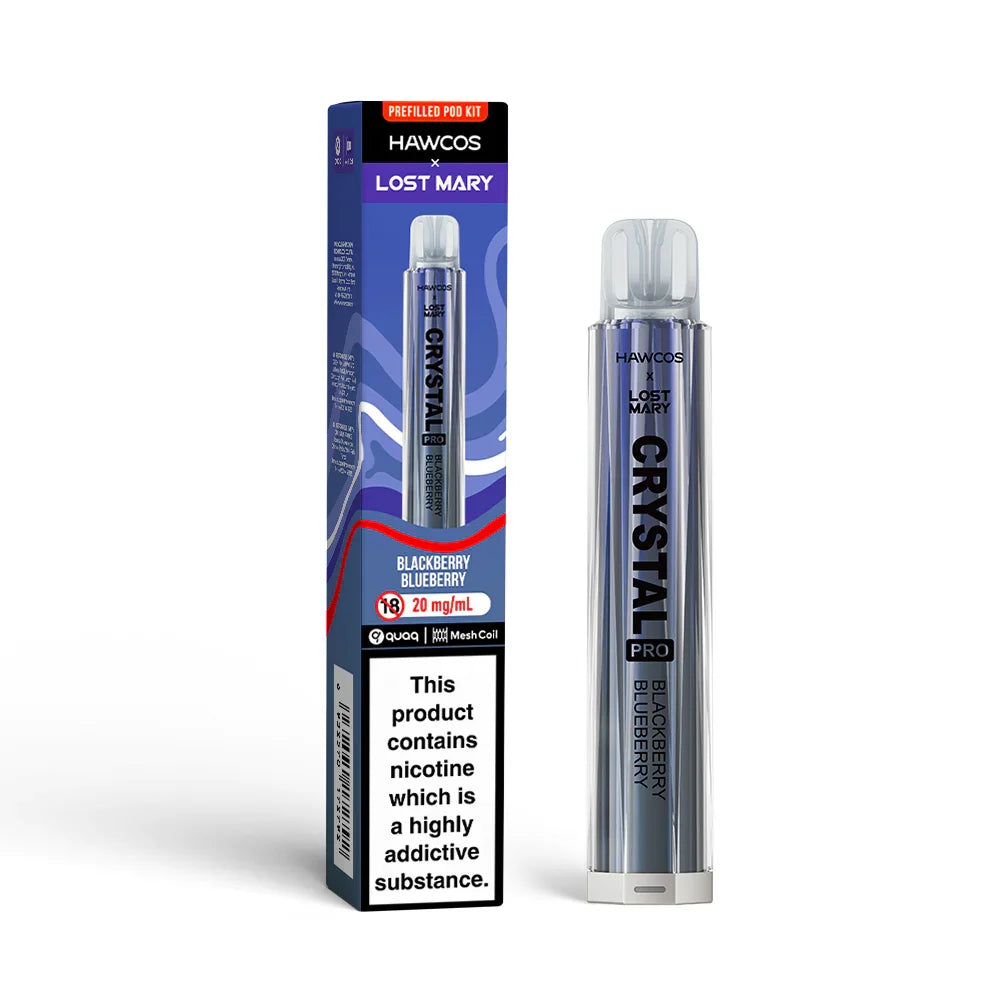 Blackberry Blueberry Lost Mary x Hawcos Crystal Pro 600 - Vapeslough
