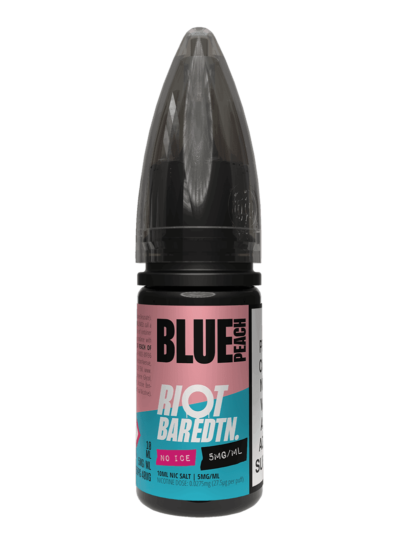 BLUE PEACH - BAR EDTN NO ICE - 10ML NIC SALT E-LIQUID - 5MG | 10MG | 20MG BY RIOT SQUAD - Vapeslough