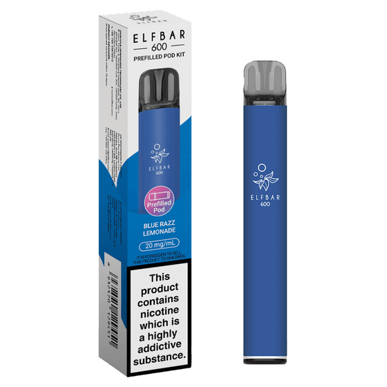 BLUE RAZZ LEMONADE - ELFBAR 600 PREFILLED POD KIT - Vapeslough