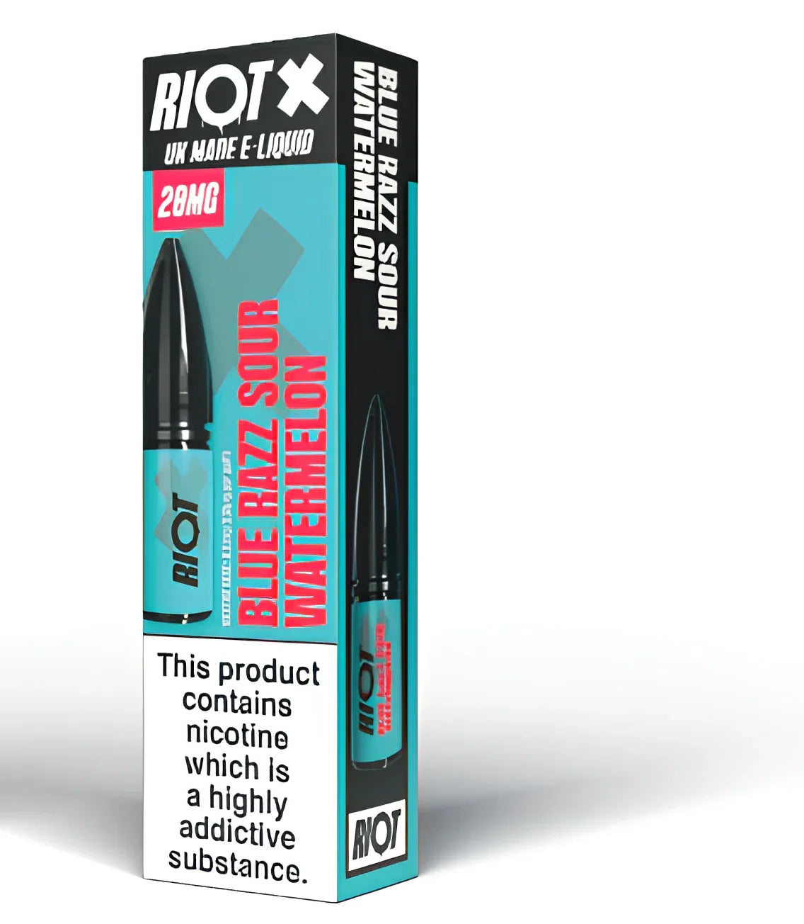 BLUE RAZZ SOUR WATERMELON - RIOT X - 10ML NIC SALT E-LIQUID - 5MG | 10MG | 20MG BY RIOT SQUAD - Vapeslough