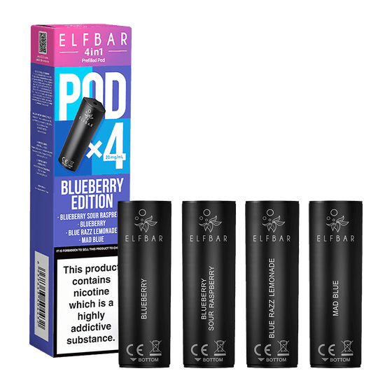 BLUEBERRY EDITION ELFBAR 4IN1 PODS - Vapeslough