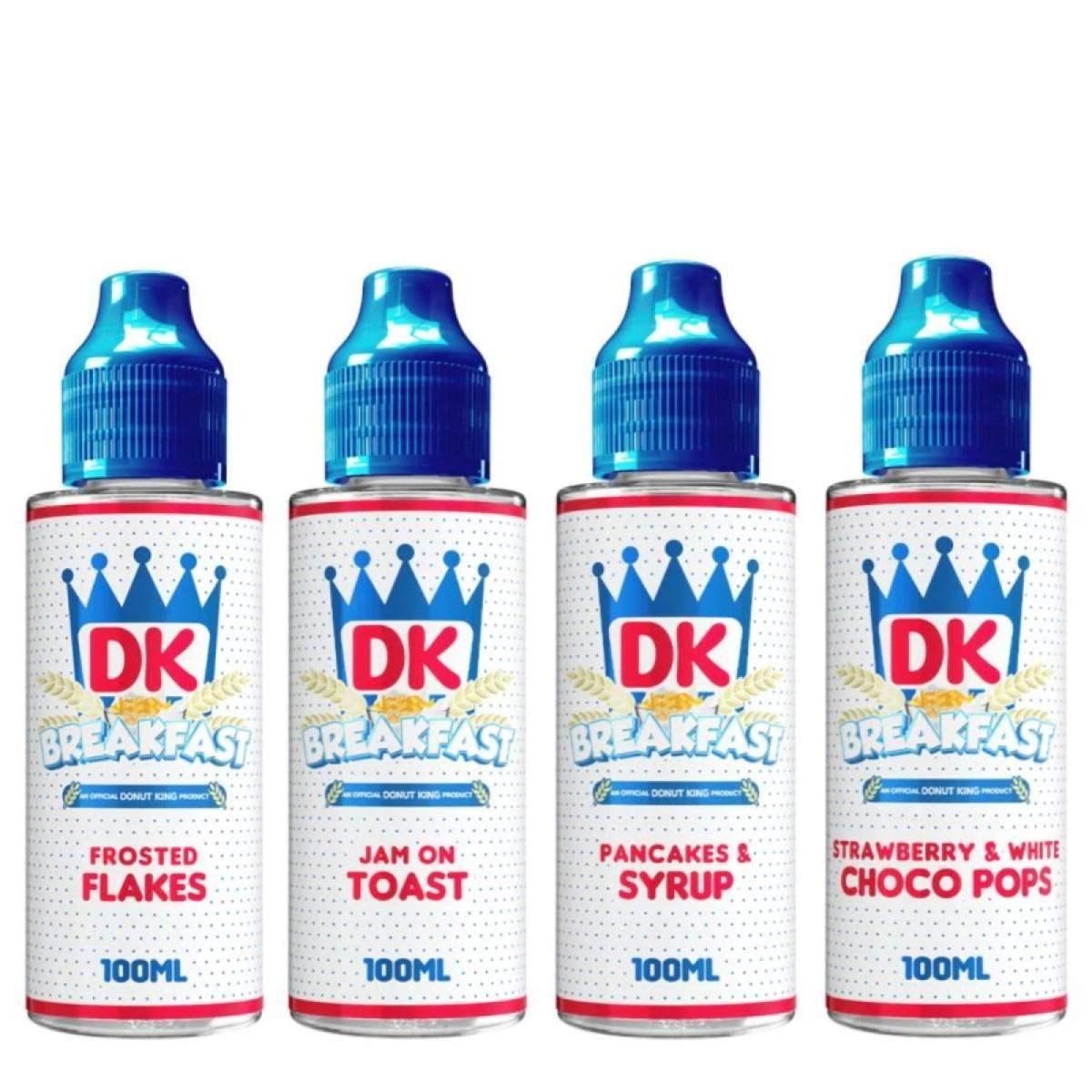 BREAKFAST RANGE 100ML SHORT FILL BY DK BREAKFAST - DONUT KING - Vapeslough