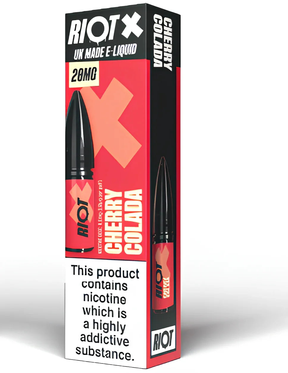 CHERRY COLADA - RIOT X - 10ML NIC SALT E-LIQUID - 5MG | 10MG | 20MG BY RIOT SQUAD - Vapeslough