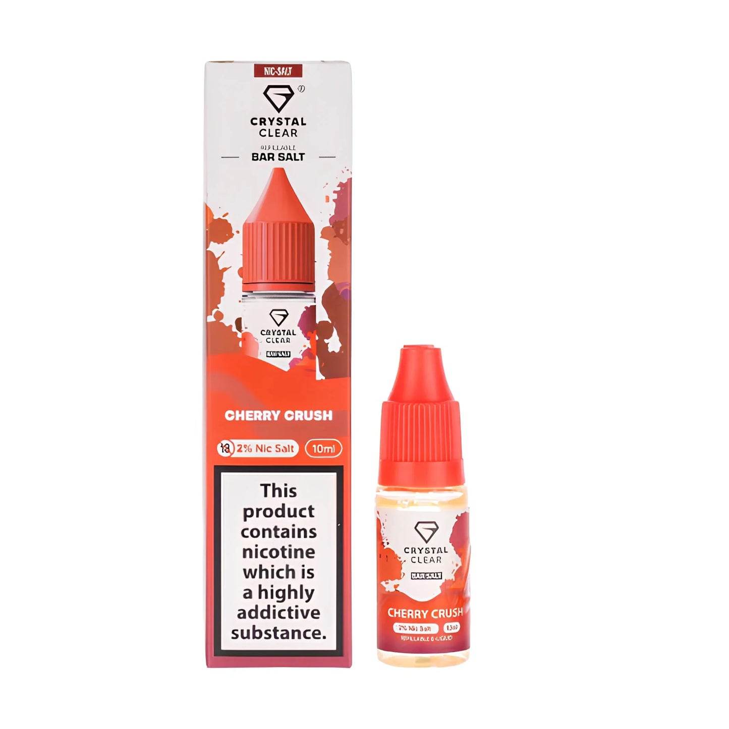 CHERRY CRUSH CRYSTAL CLEAR BAR SALTS 10mg|10ml - Vapeslough