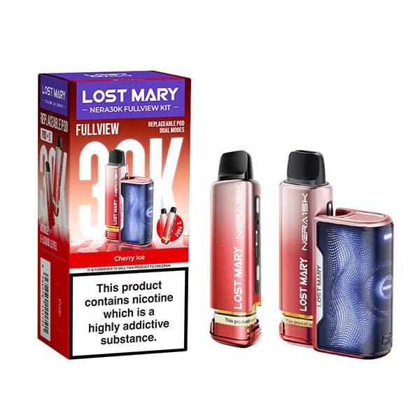 CHERRY ICE - LOST MARY NERA FULLVIEW 30K PRE-FILLED POD KIT - Vapeslough
