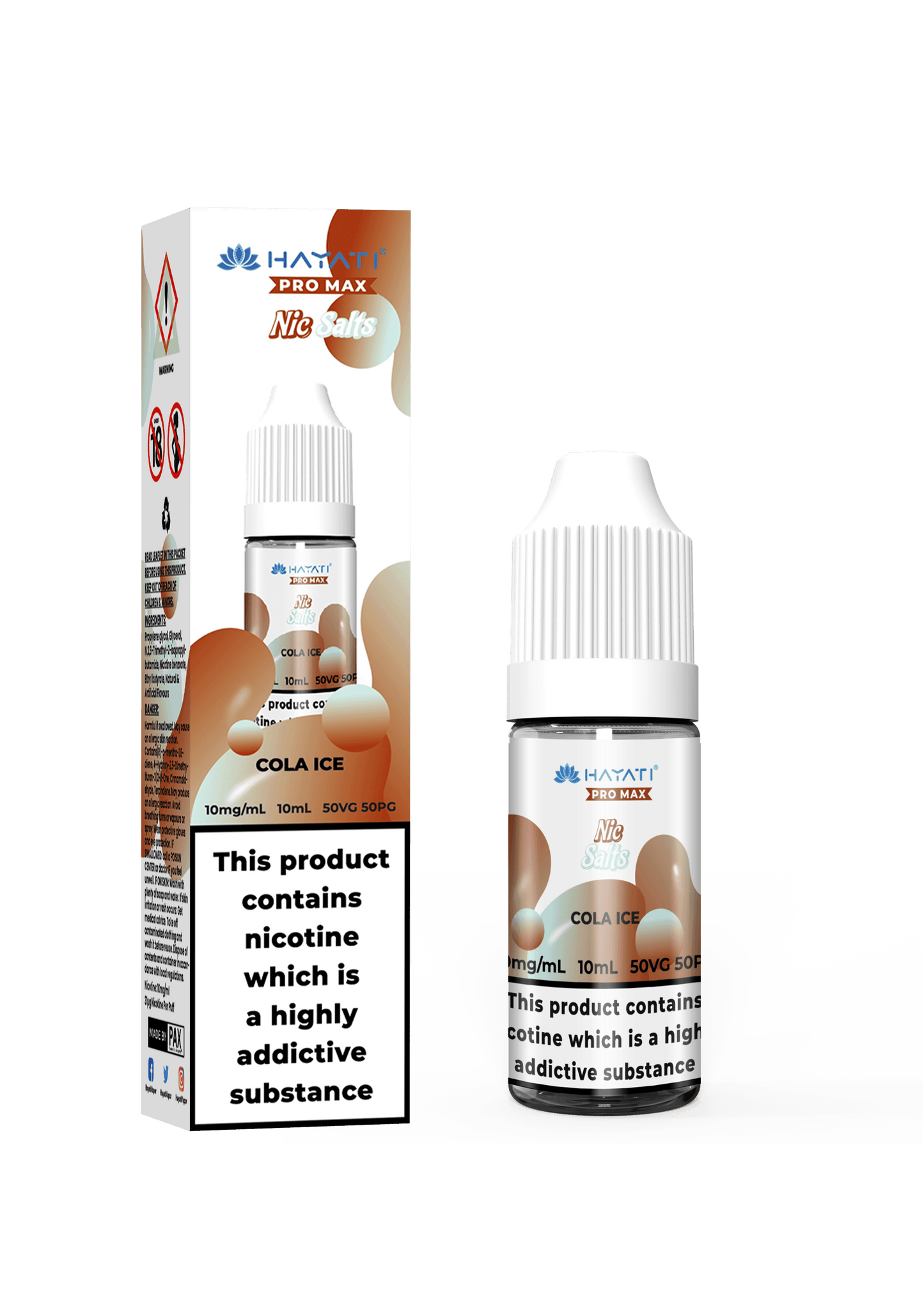 COLA ICE 10ML NIC SALT BY HAYATI PRO MAX 10MG(1%) | 20MG(2%) - Vapeslough