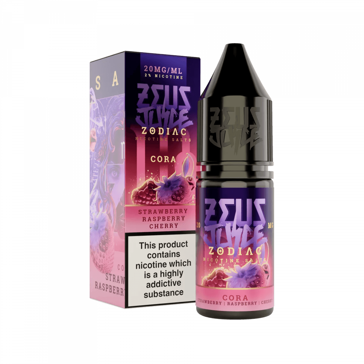 CORA 10ML E LIQUID NICOTINE SALT BY ZEUS JUICE - Vapeslough