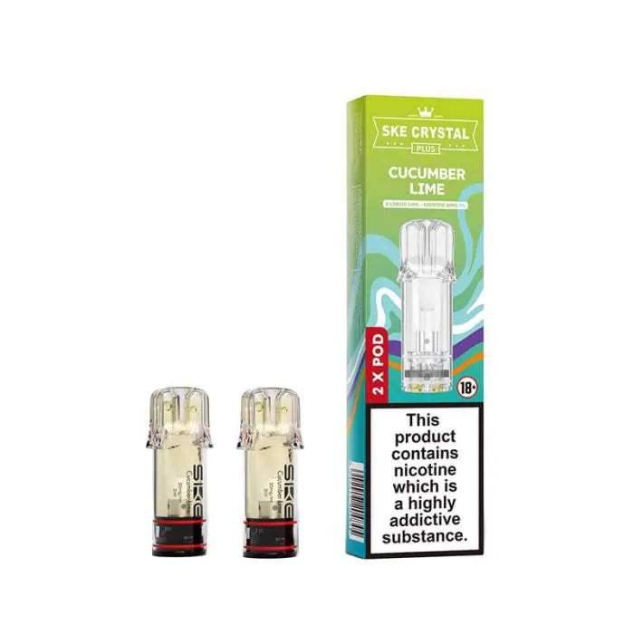 CUCUMBER LIME SKE CRYSTAL PLUS PODS (PACK OF 2) - Vapeslough