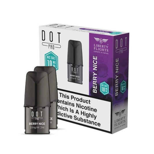 DOT PRO REFILL PODS - BERRY NICE - 10MG|20MG - LIBERTY FLIGHTS - Vapeslough