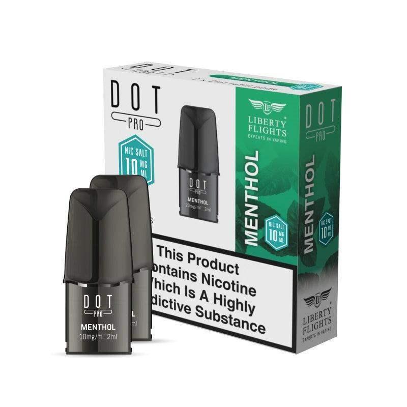 DOT PRO REFILL PODS - MENTHOL - 10MG|20MG - LIBERTY FLIGHTS - Vapeslough