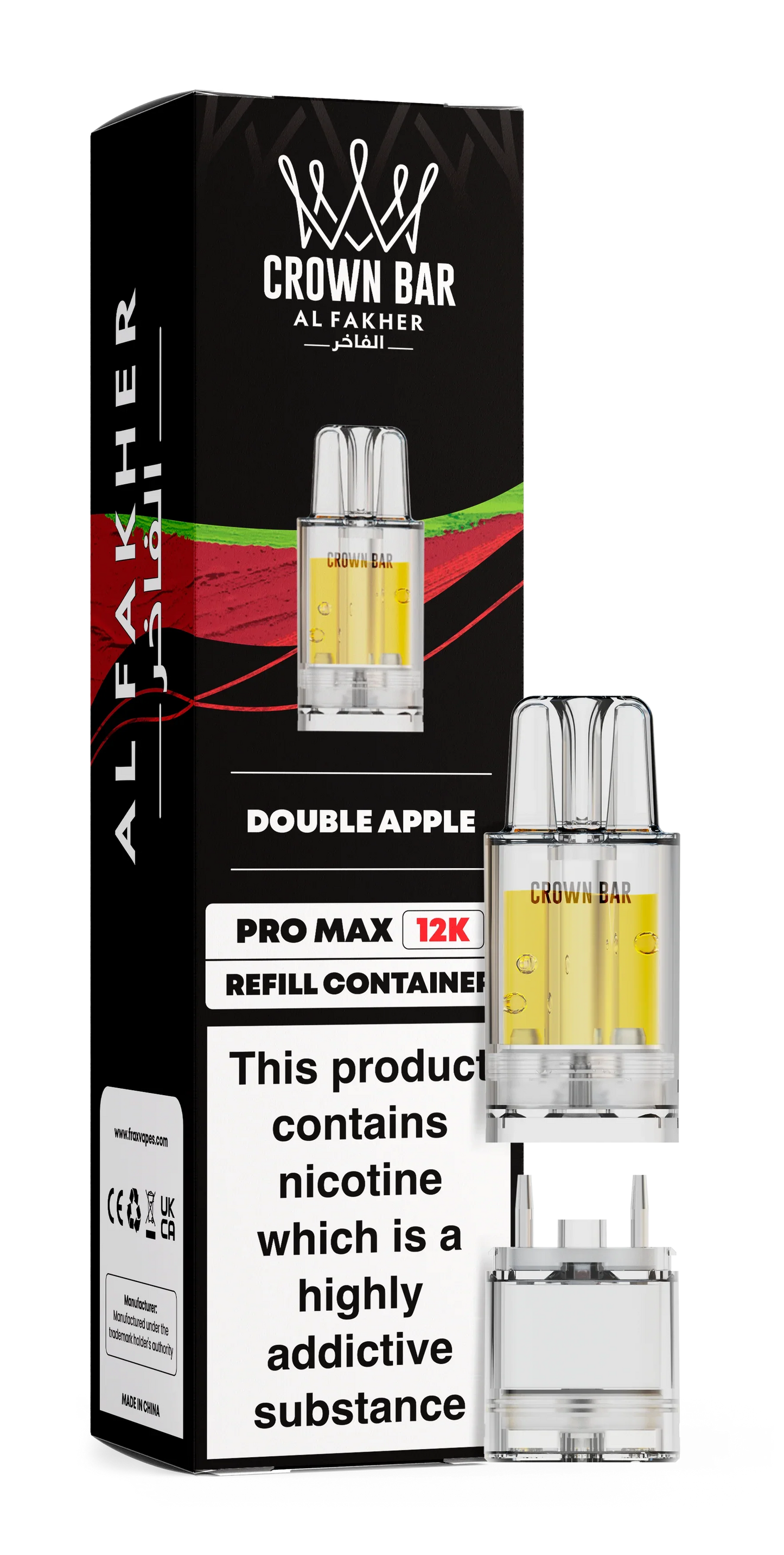 Double Apple Al Fakher Crown Bar Pro Max 12K Refill Pod - Vapeslough