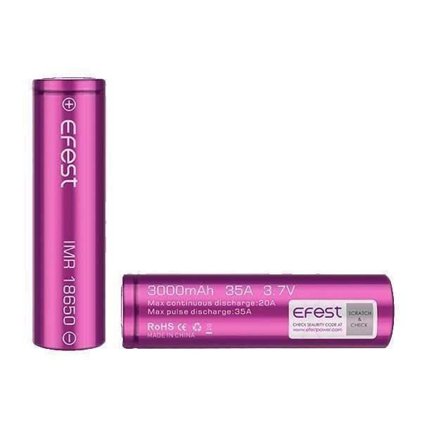 EFEST IMR 18650 3000MAH 3.7v LI-MN 35A BATTERY - Vapeslough