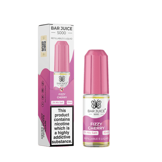 FIZZY CHERRY 10ML E LIQUID NICOTINE SALT BY BAR JUICE 5000 - Vapeslough