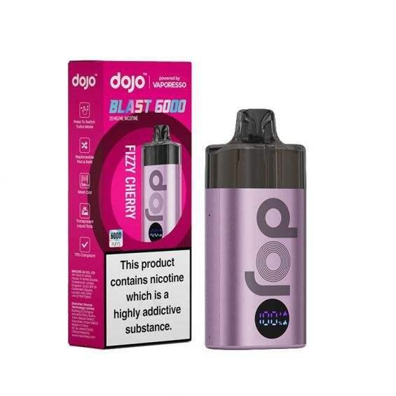FIZZY CHERRY - VAPORESSO DOJO BLAST 6000 PRE-FILLED VAPE KIT - Vapeslough