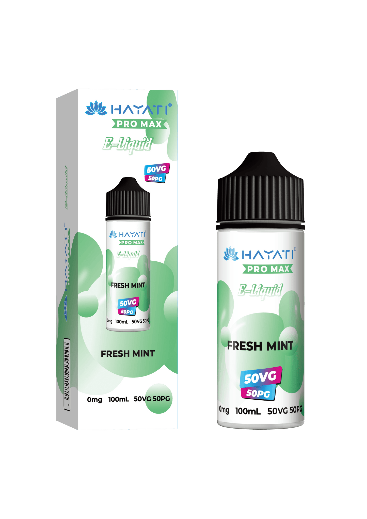 FRESH MINT - HAYATI PRO MAX 100ML SHORT FILL - 50/50PG/VG E-LIQUID - Vapeslough