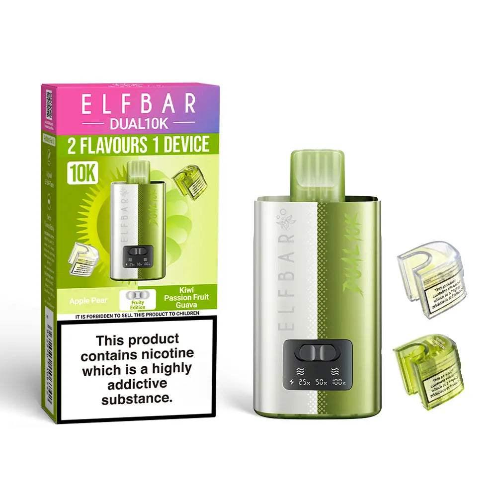 FRUITY EDITION - ELF BAR DUAL 10K PRE-FILLED VAPE KIT - 20MG(2%) - Vapeslough