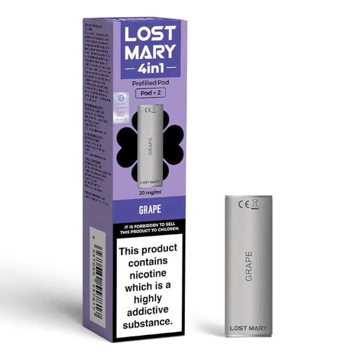 GRAPE LOST MARY 4IN1 PODS - Vapeslough