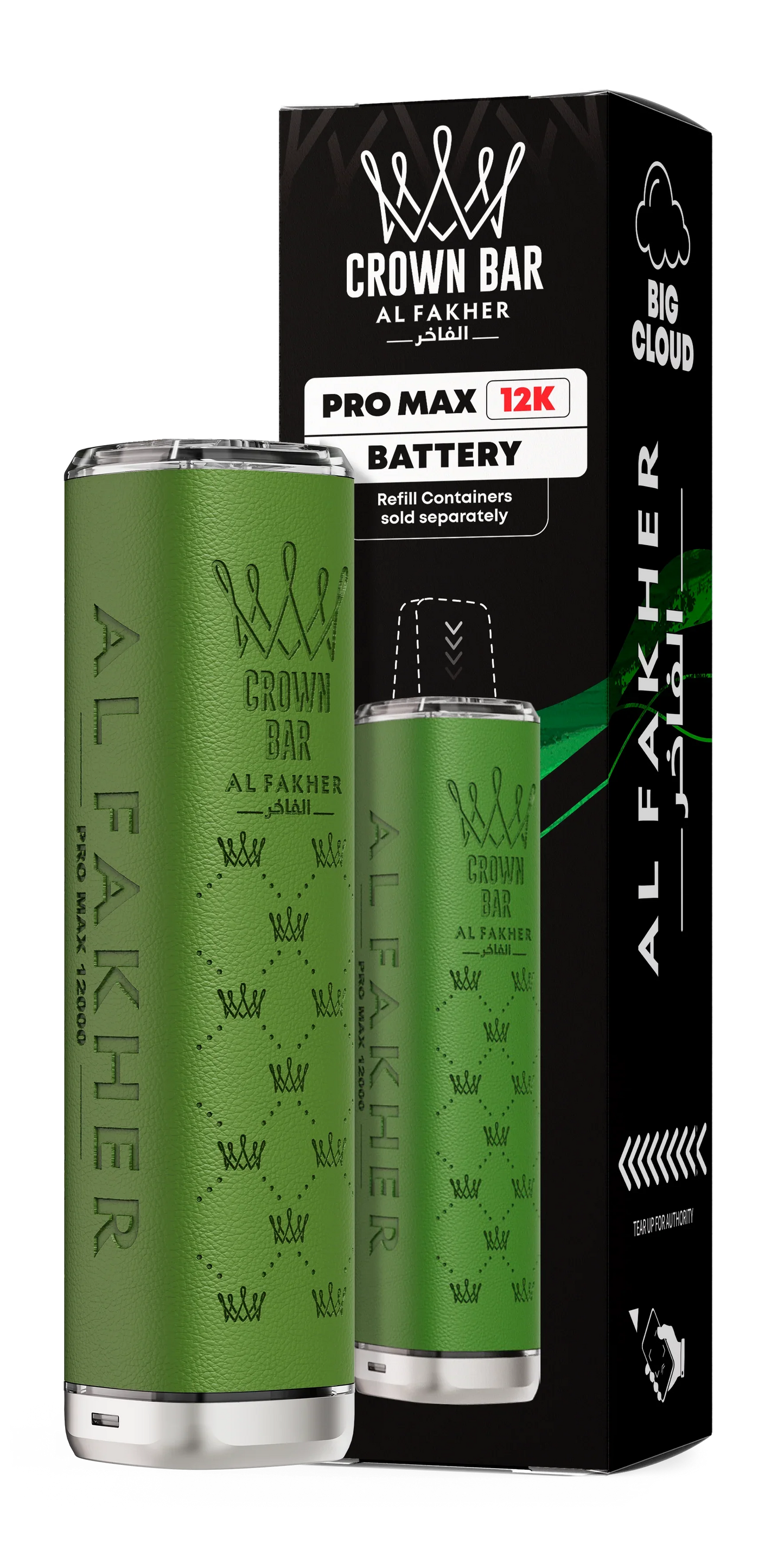 Green Al Fakher Crown Bar Pro Max 12K Device - Vapeslough