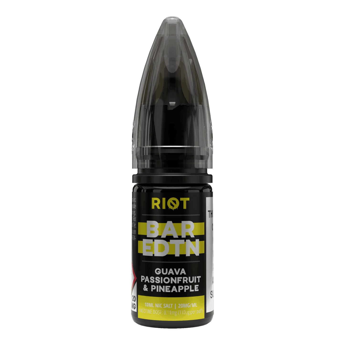 GUAVA, PASSIONFRUIT & PINEAPPLE - BAR EDTN - 10ML NIC SALT E-LIQUID - 5MG | 10MG | 20MG BY RIOT SQUAD - Vapeslough