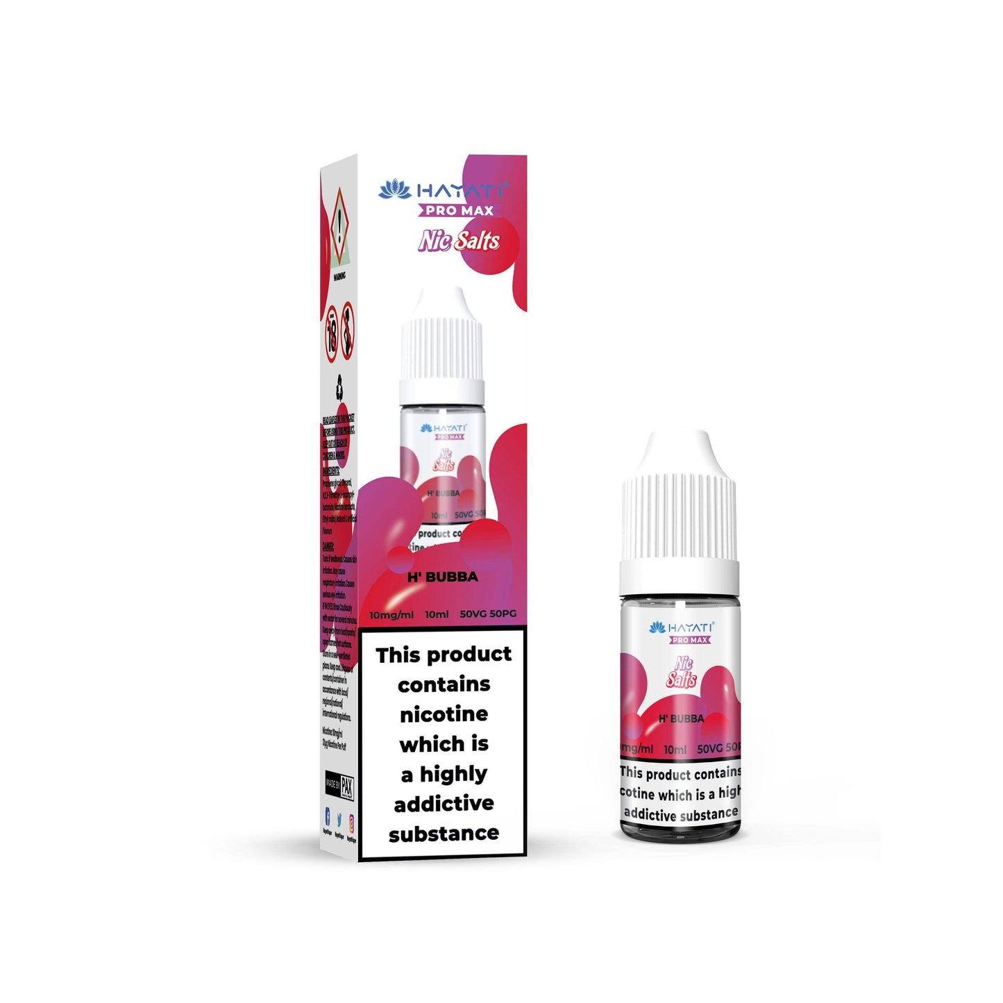 H' BUBBA 10ML NIC SALT BY HAYATI PRO MAX 10MG(1%) | 20MG(2%) - Vapeslough