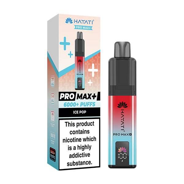 ICE POP - HAYATI PRO MAX+ DISPOSABLE VAPE - 20MG(2%) - Vapeslough