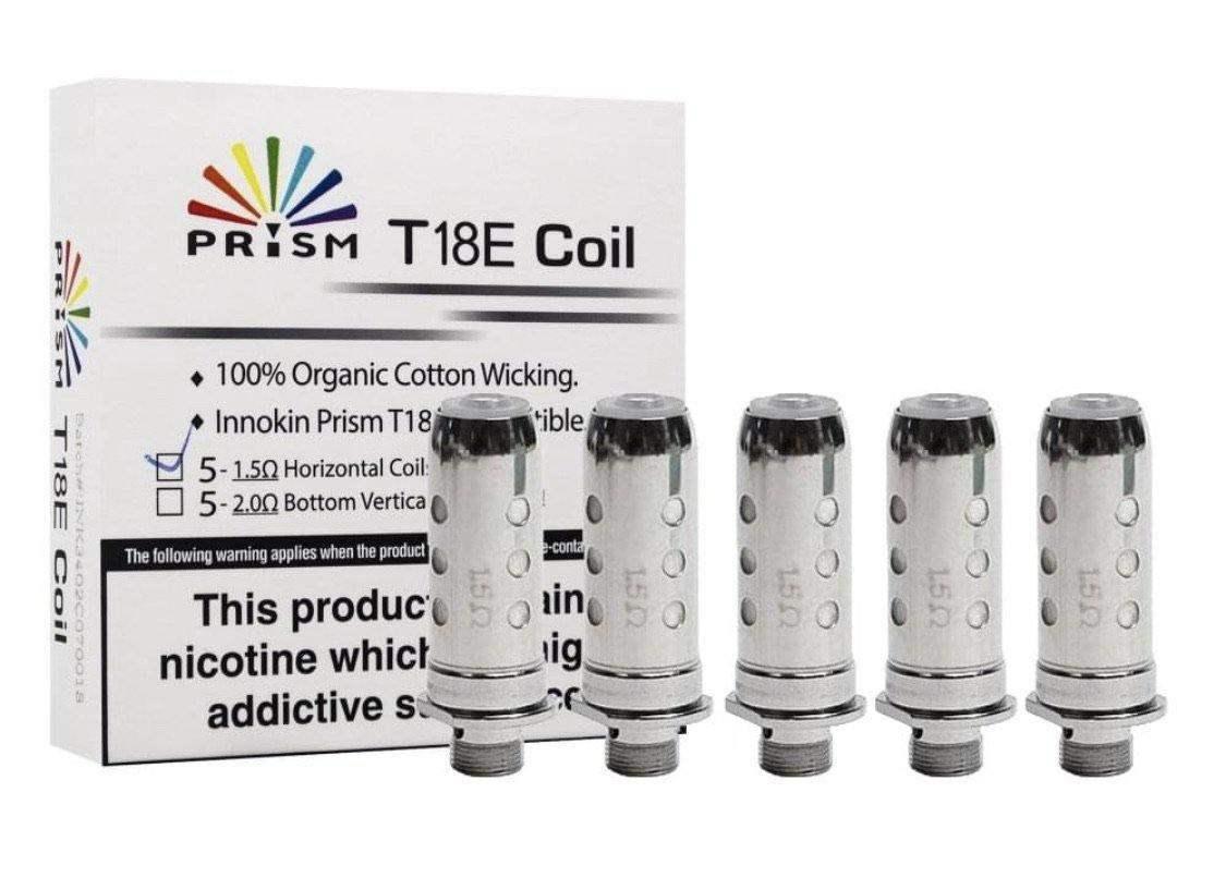 INNOKIN ENDURA T18E | T18 REPLACEMENT COILS - PACK OF 5 - Vapeslough
