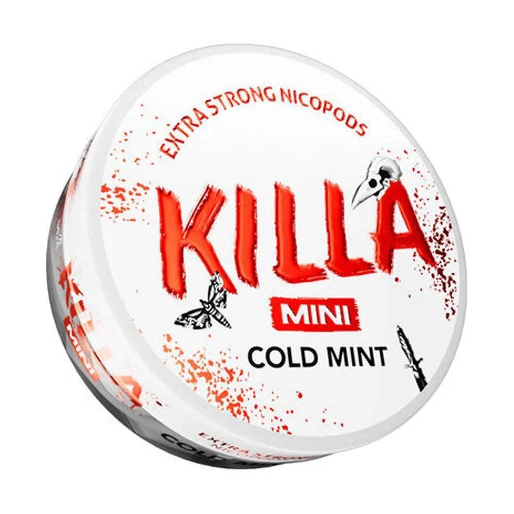 KILLA COLD MINT NICOTINE POUCHES - 20PCS | 30PCS - 8MG | 12.8MG - Vapeslough