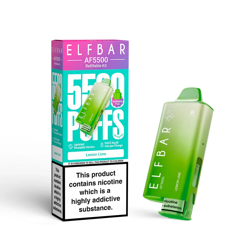 Lemon Lime - ELFBAR AF55000 Pre-Filled Pod Kit - Vapeslough