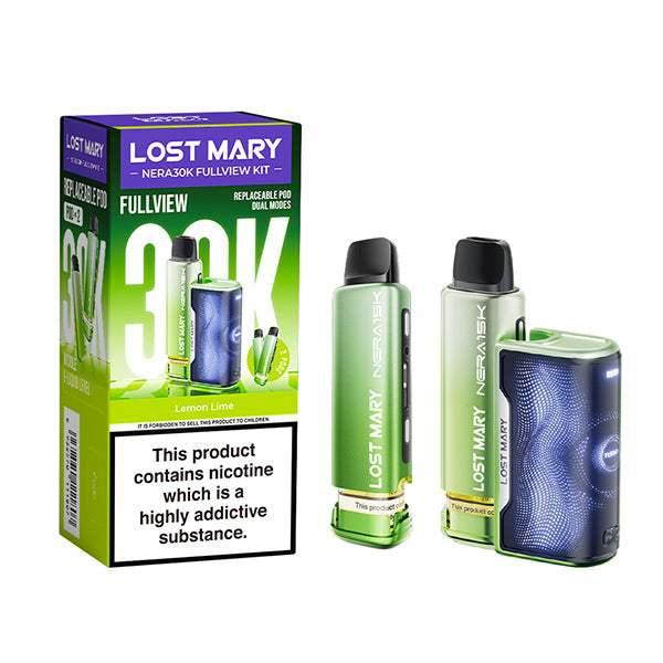 LEMON LIME - LOST MARY NERA FULLVIEW 30K PRE-FILLED POD KIT  Vapeslough