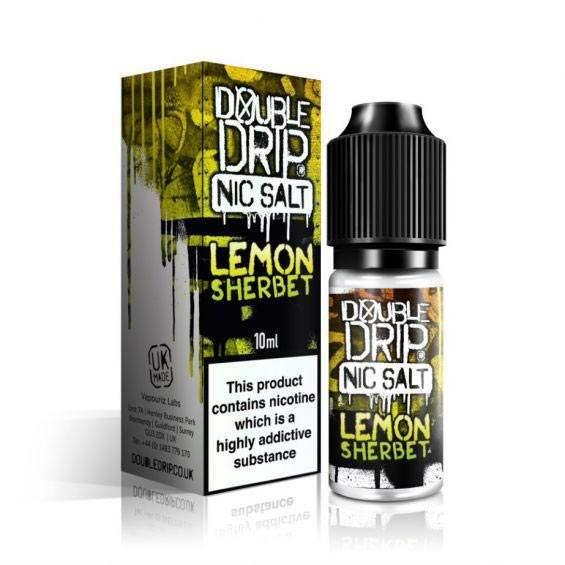 LEMON SHERBET 10ML NIC SALT E-LIQUID BY DOUBLE DRIP - Vapeslough