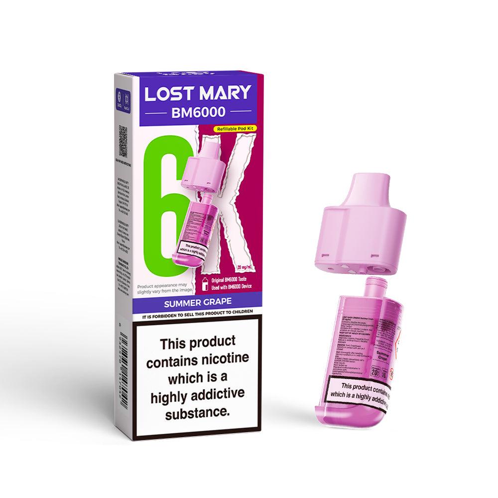 LOST MARY BM6000 v2 SUMMER GRAPE VAPE POD - 20mg Vapeslough LOST MARY BM6000 v2 SUMMER GRAPE VAPE POD - 20mg Vapeslough