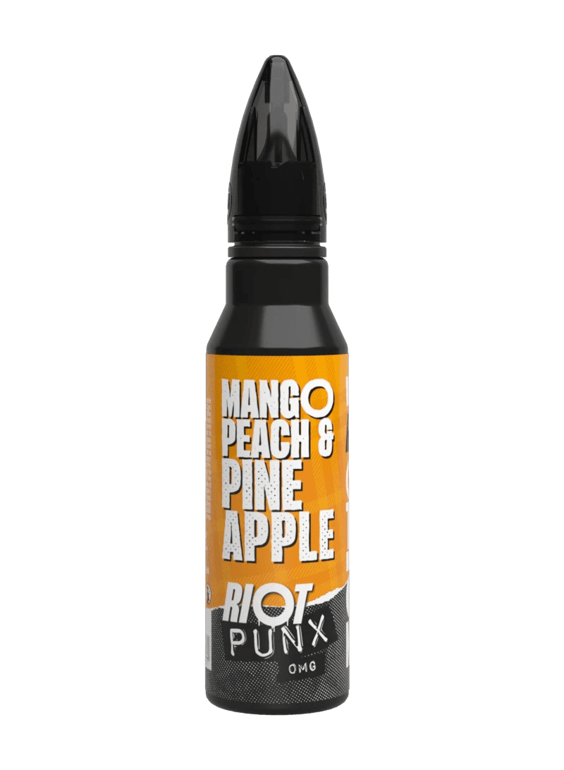 MANGO, PEACH & PINEAPPLE - PUNX 50ML SHORT FILL E-LIQUID BY RIOT SQUAD - Vapeslough