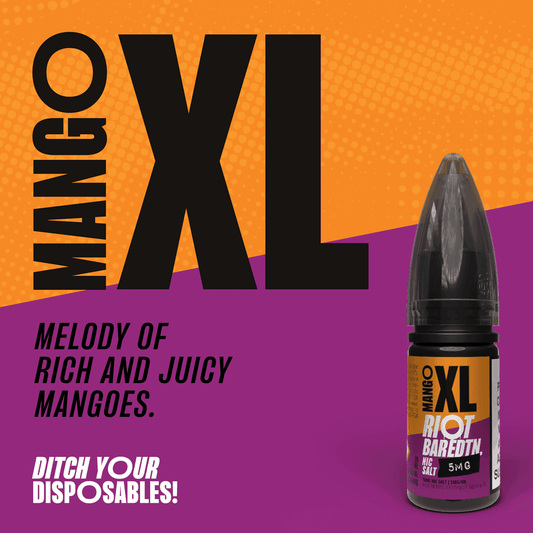 MANGO XL - BAR EDTN - 10ML NIC SALT E-LIQUID - 5MG | 10MG | 20MG BY RIOT SQUAD - Vapeslough