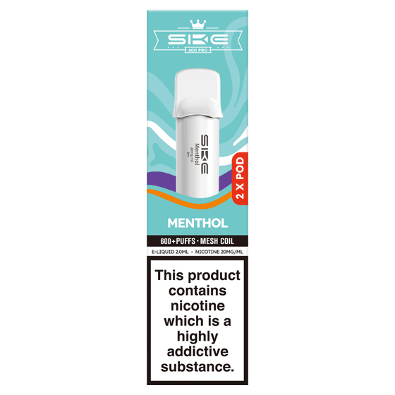 MENTHOL SKE 600 PRO PODS (PACK OF 2) - Vapeslough