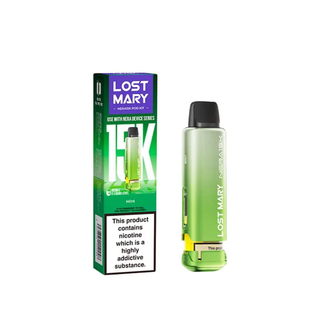 MINT - LOST MARY NERA 15K REPLACEMENT PREFILLED POD - Vapeslough