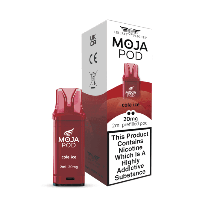 MOJA POD COLA ICE PREFILLED POD 20MG(2%) BY LIBERTY FLIGHTS Vapeslough MOJA POD COLA ICE PREFILLED POD 20MG(2%) BY LIBERTY FLIGHTS Vapeslough